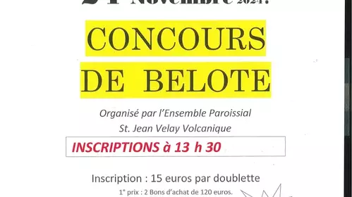 CONCOURS DE BELOTE