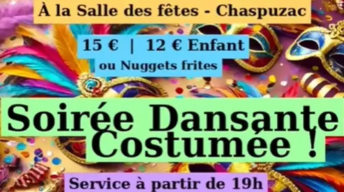 SOIREE MOULES FRITES ET SOIREE DANSANTE COSTUMEE